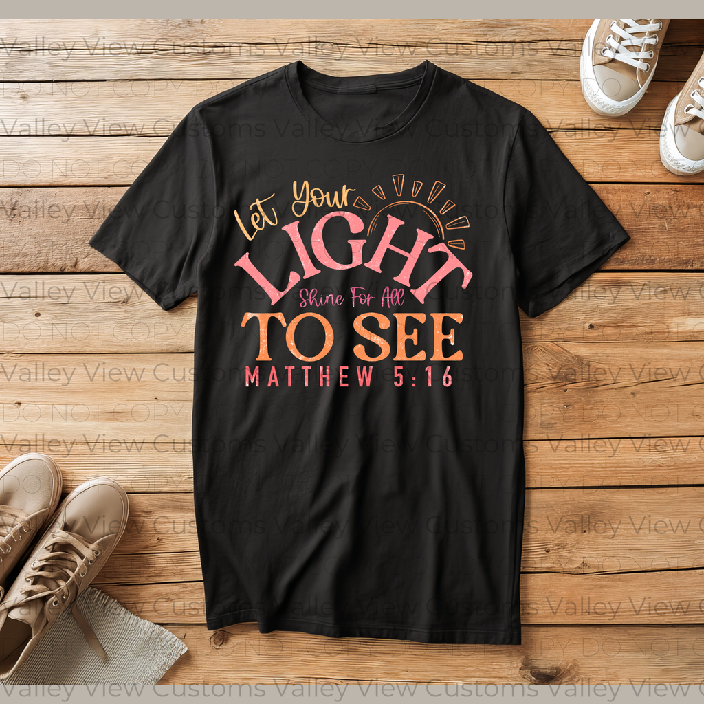 Adult Let Your Light Shine