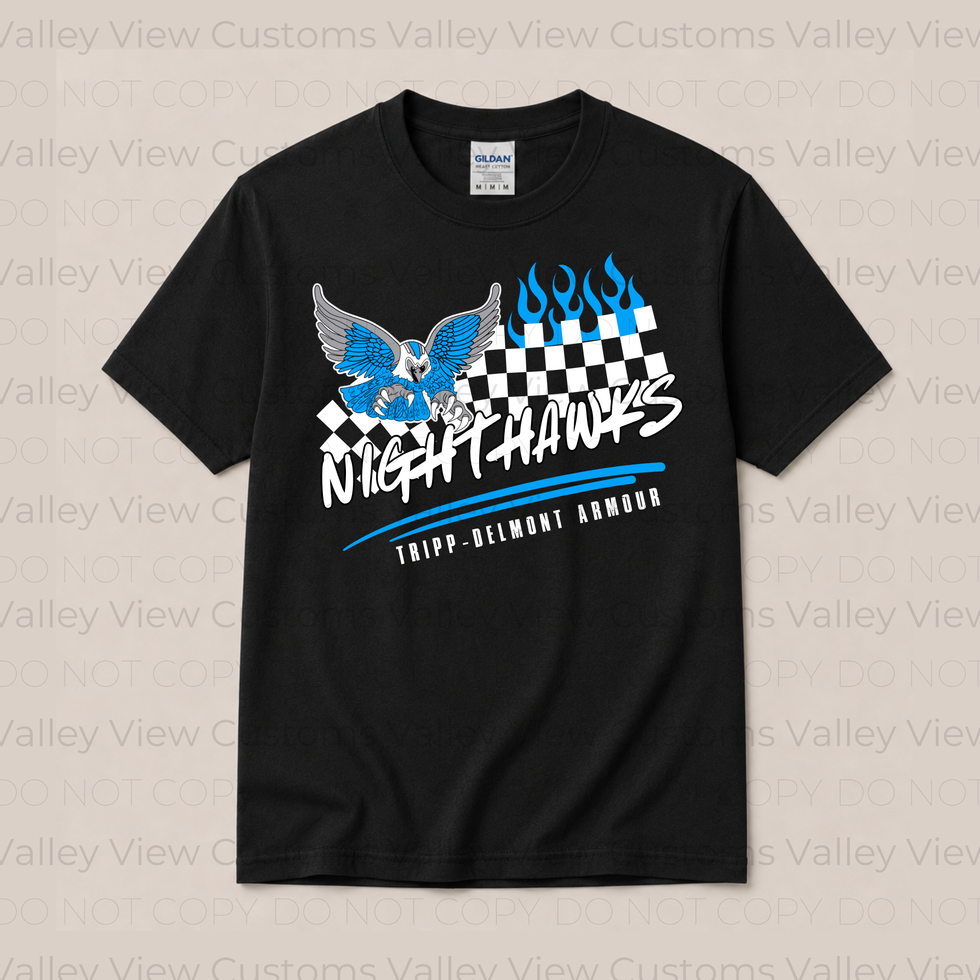 Youth Nighthawks Checkered Flames