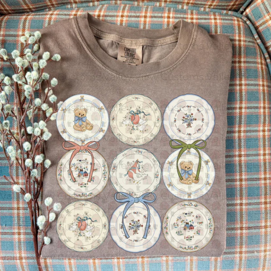 Vintage Dish Collage