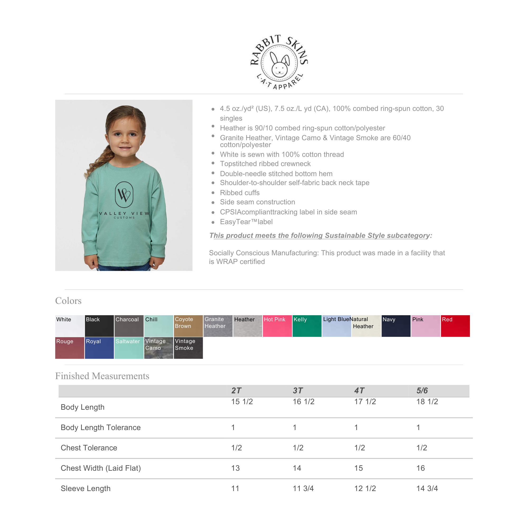 Toddler Vday Bear Blue