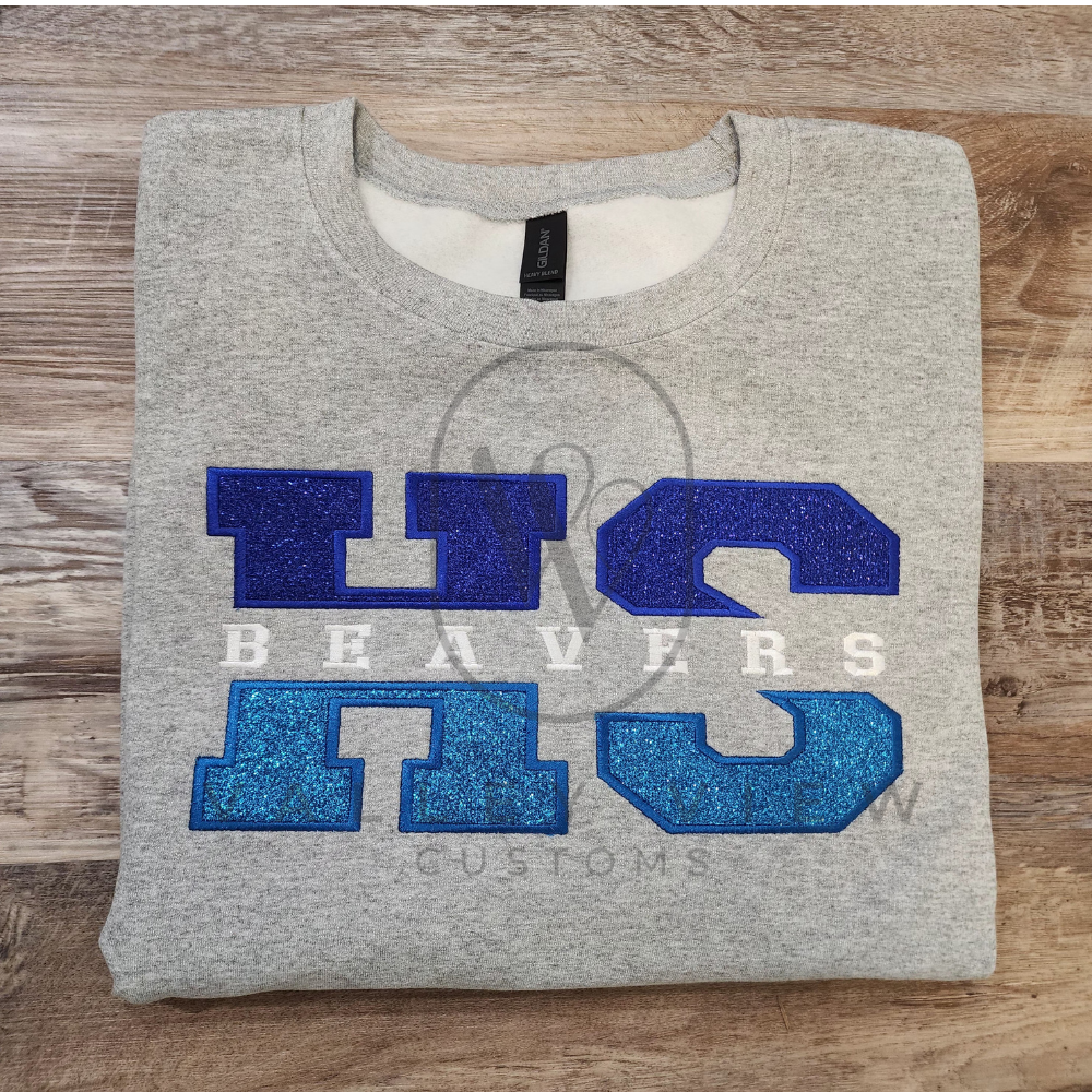 Glitter Mascot Embroidery