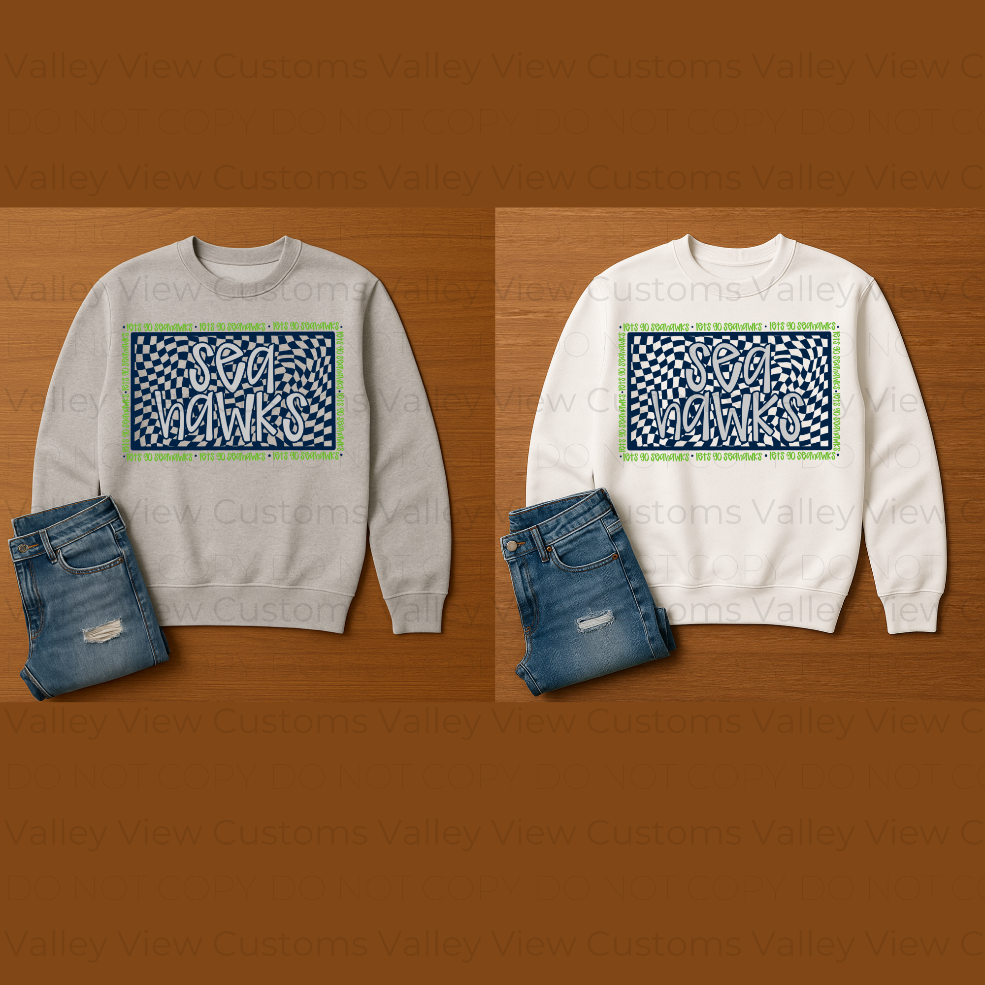 Seahawks Checkered