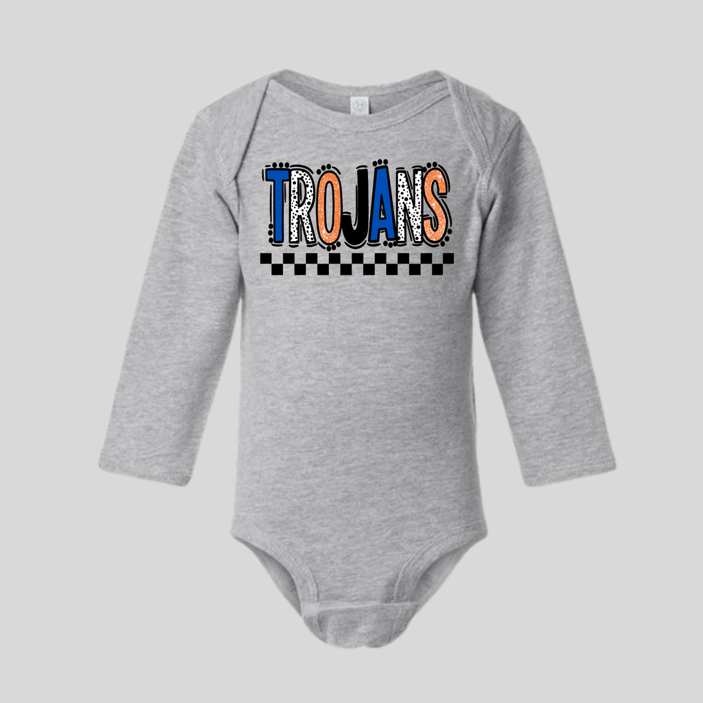 Infant Trojans Polka Dot
