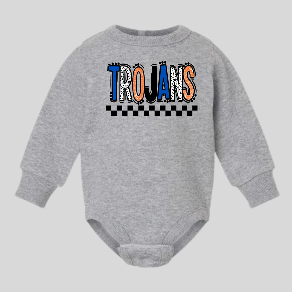 Infant Trojans Polka Dot