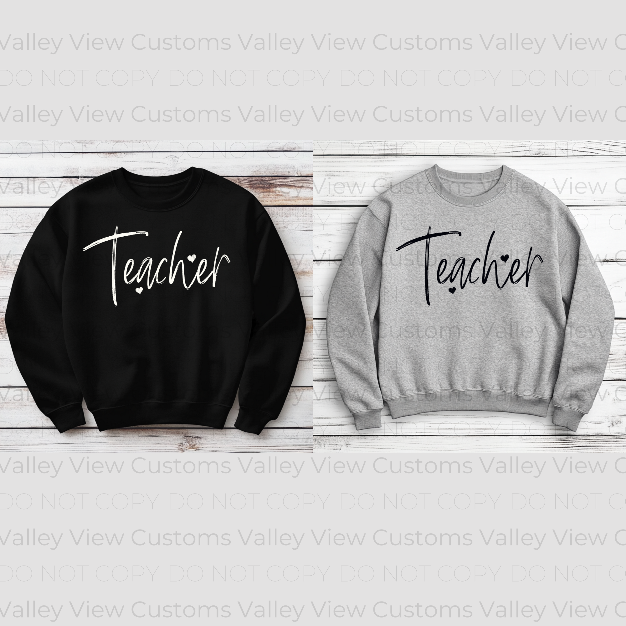 Adult Chalk Teacher Hearts