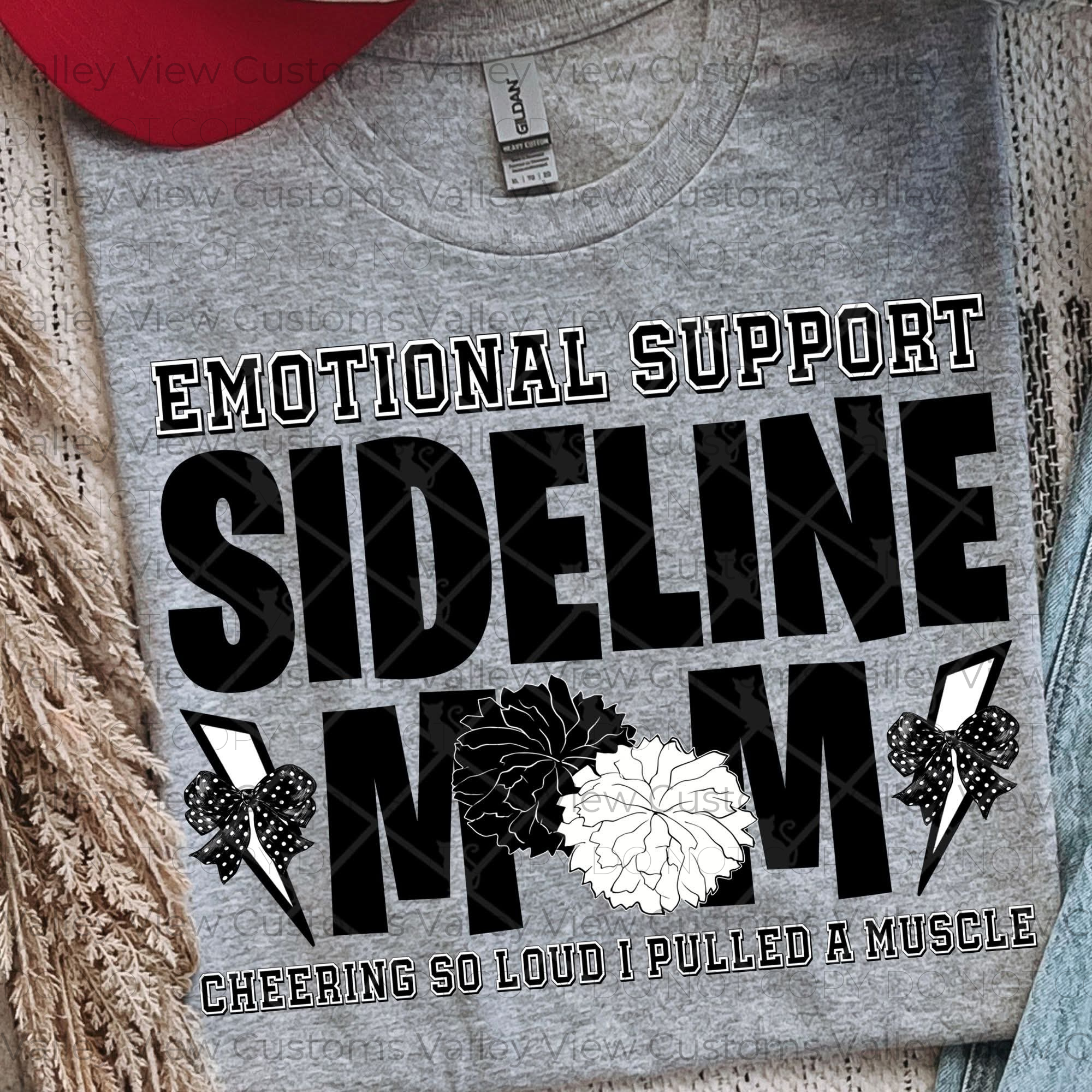 Sideline Mom with Bows