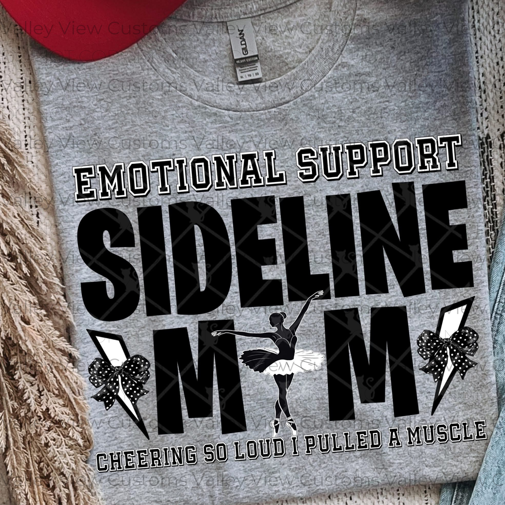 Sideline Mom with Bows