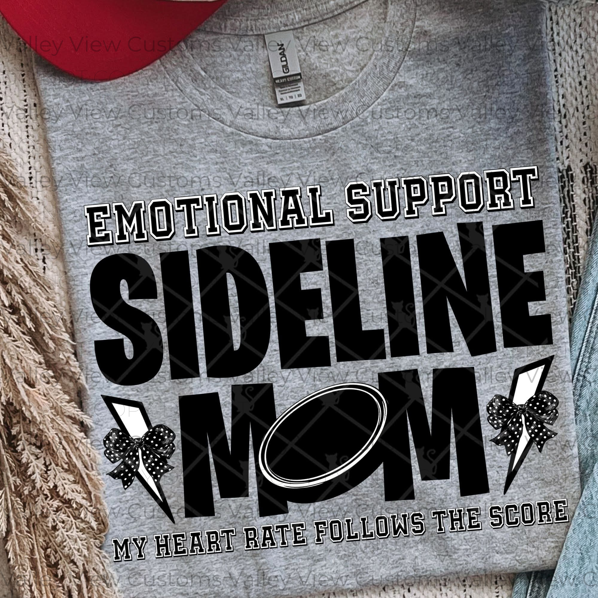 Sideline Mom with Bows