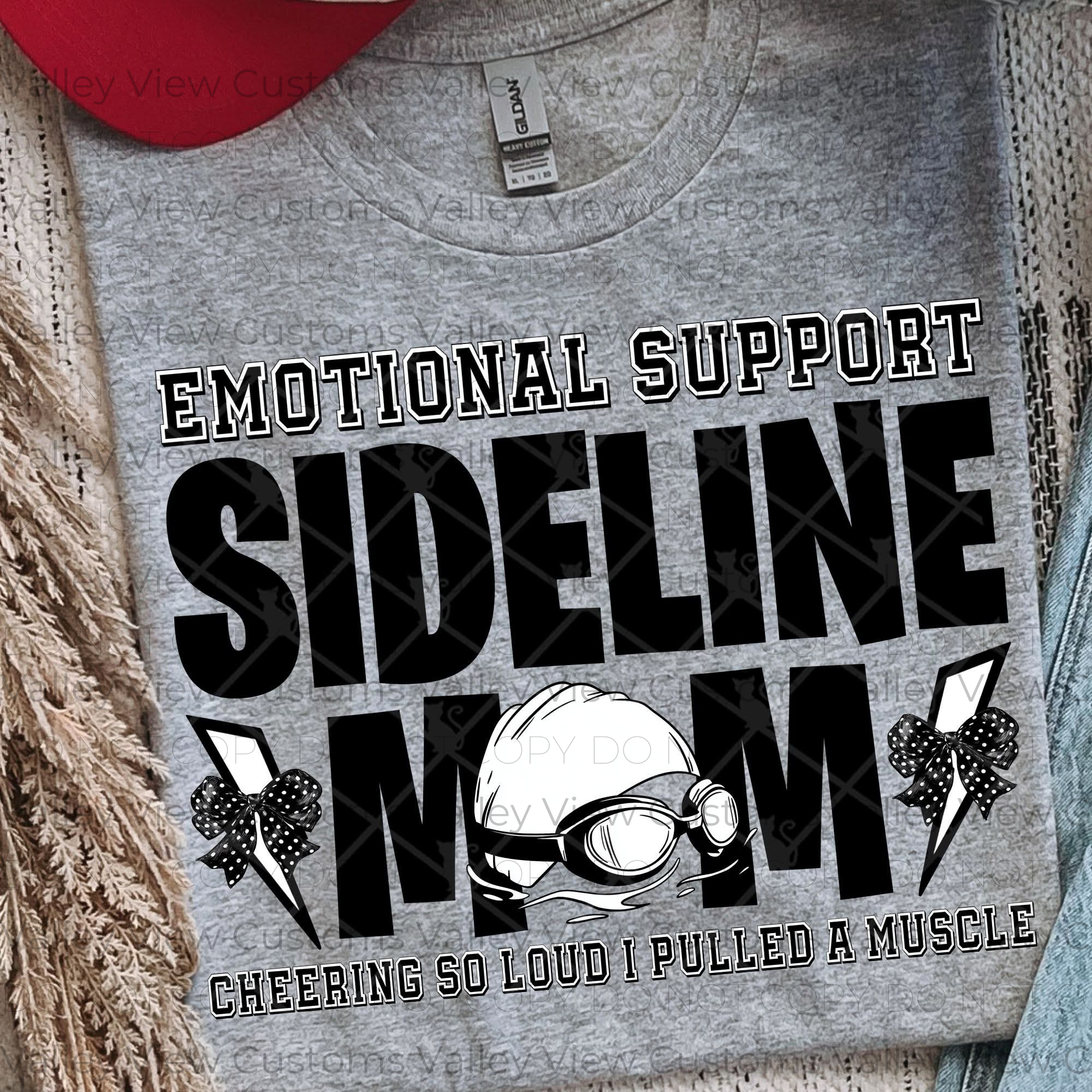 Sideline Mom with Bows