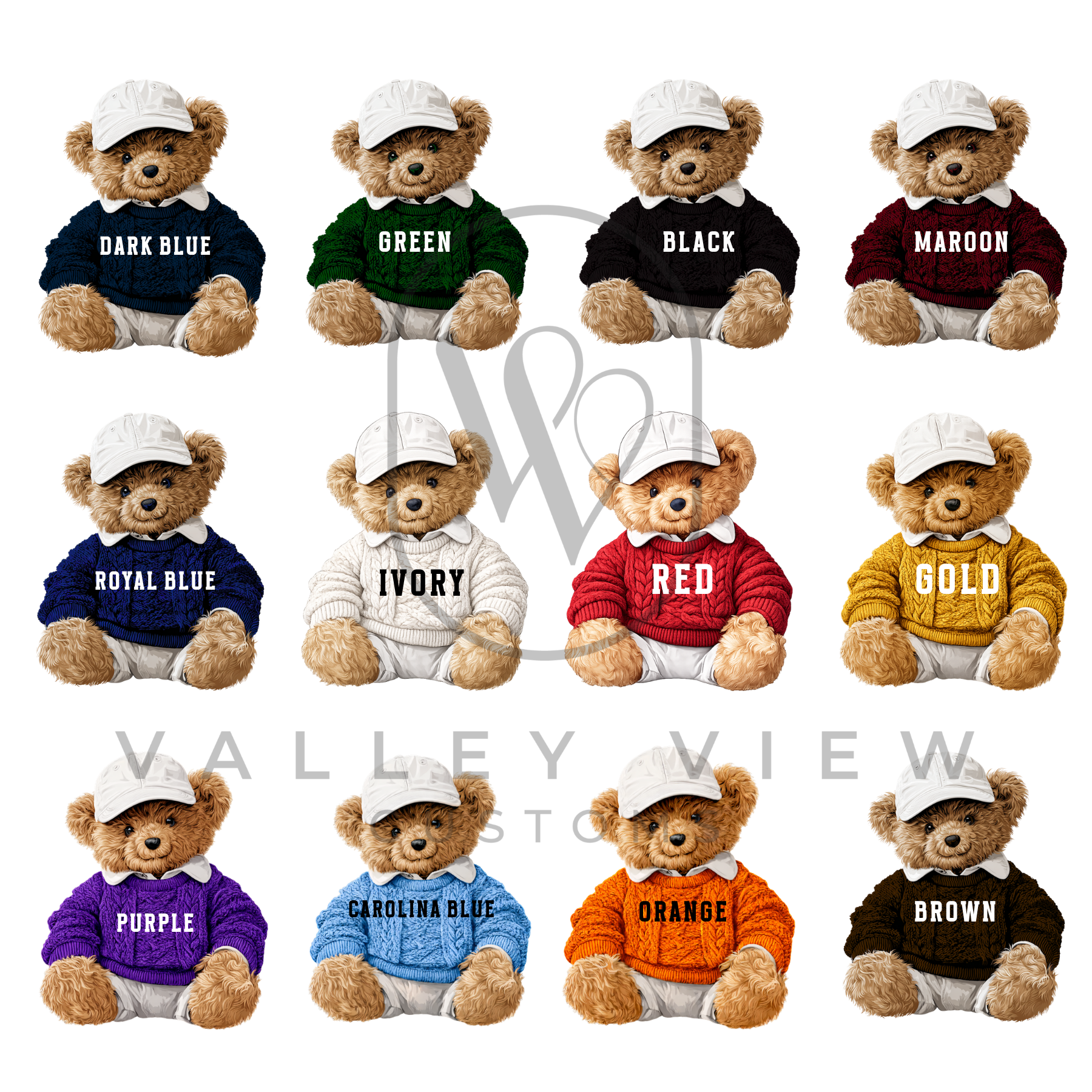 Preppy Bear Mascot